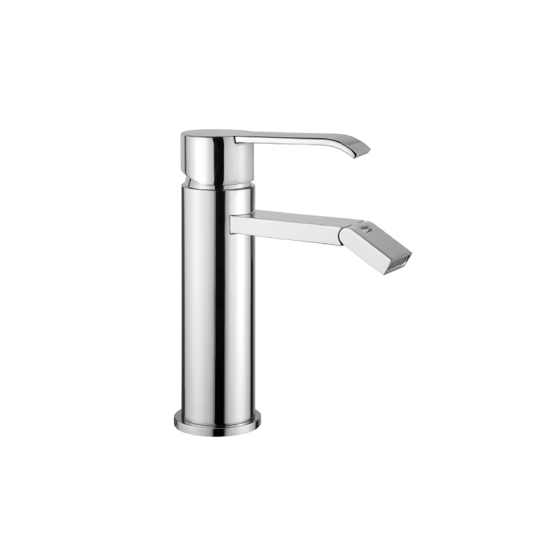 Miscelatore monocomando da bidet senza scarico con flex inox.